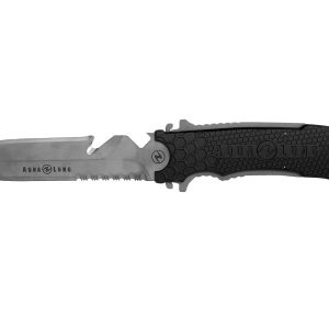 KNIFE SQUEEZE SPEAR TIP BLADE TITANIUM
